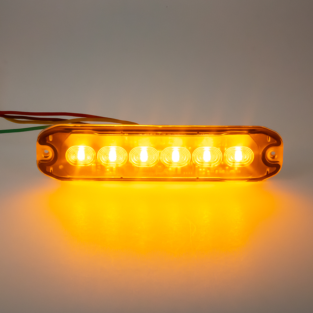 PROFI SLIM výstražné LED světlo vnější, oranžové, 12-24V, ECE R65 - CH-076