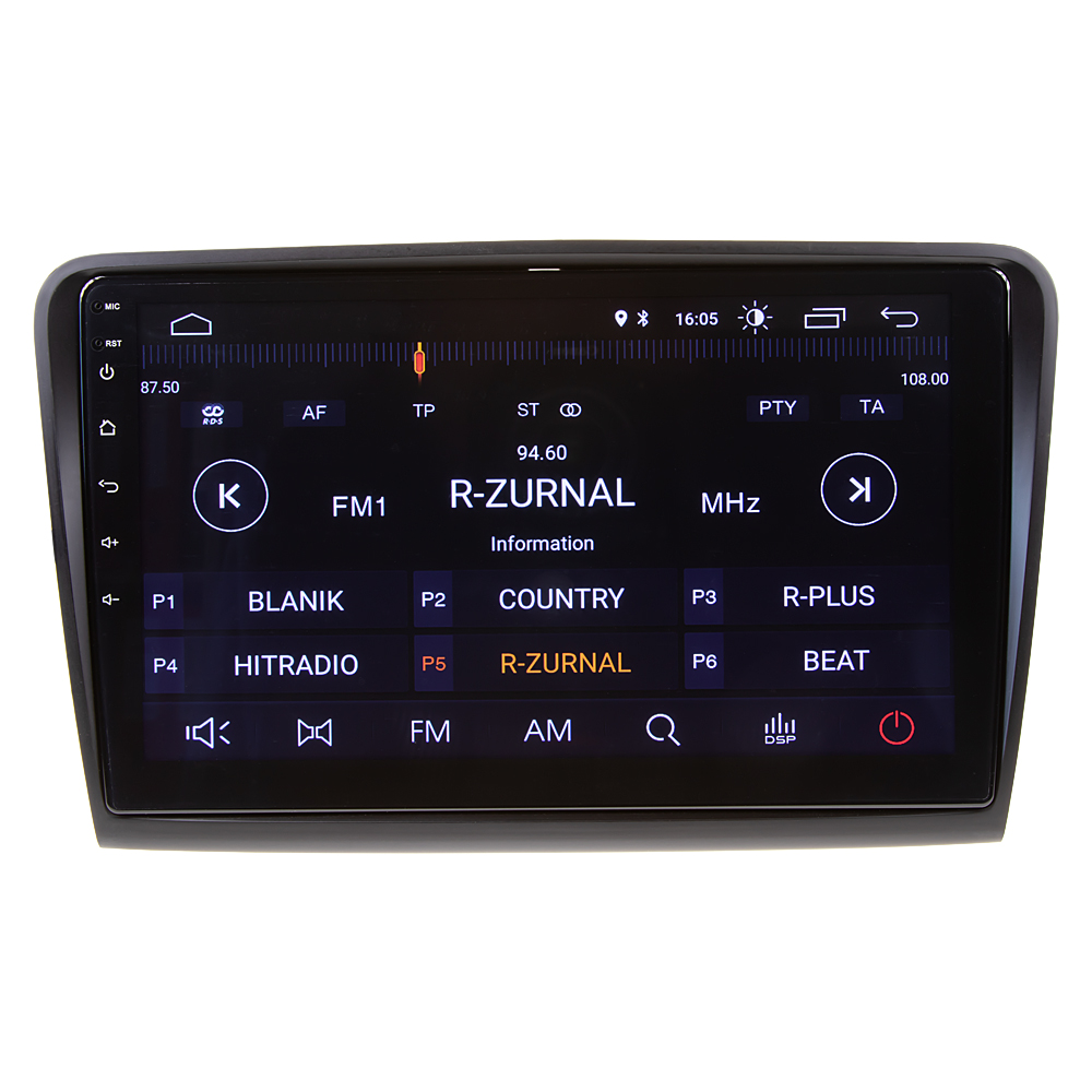 Autorádio pro Škoda Superb 2008-2015 s 10,1" LCD, Android, WI-FI, GPS, Mirror link, Bluetooth, - 80880A