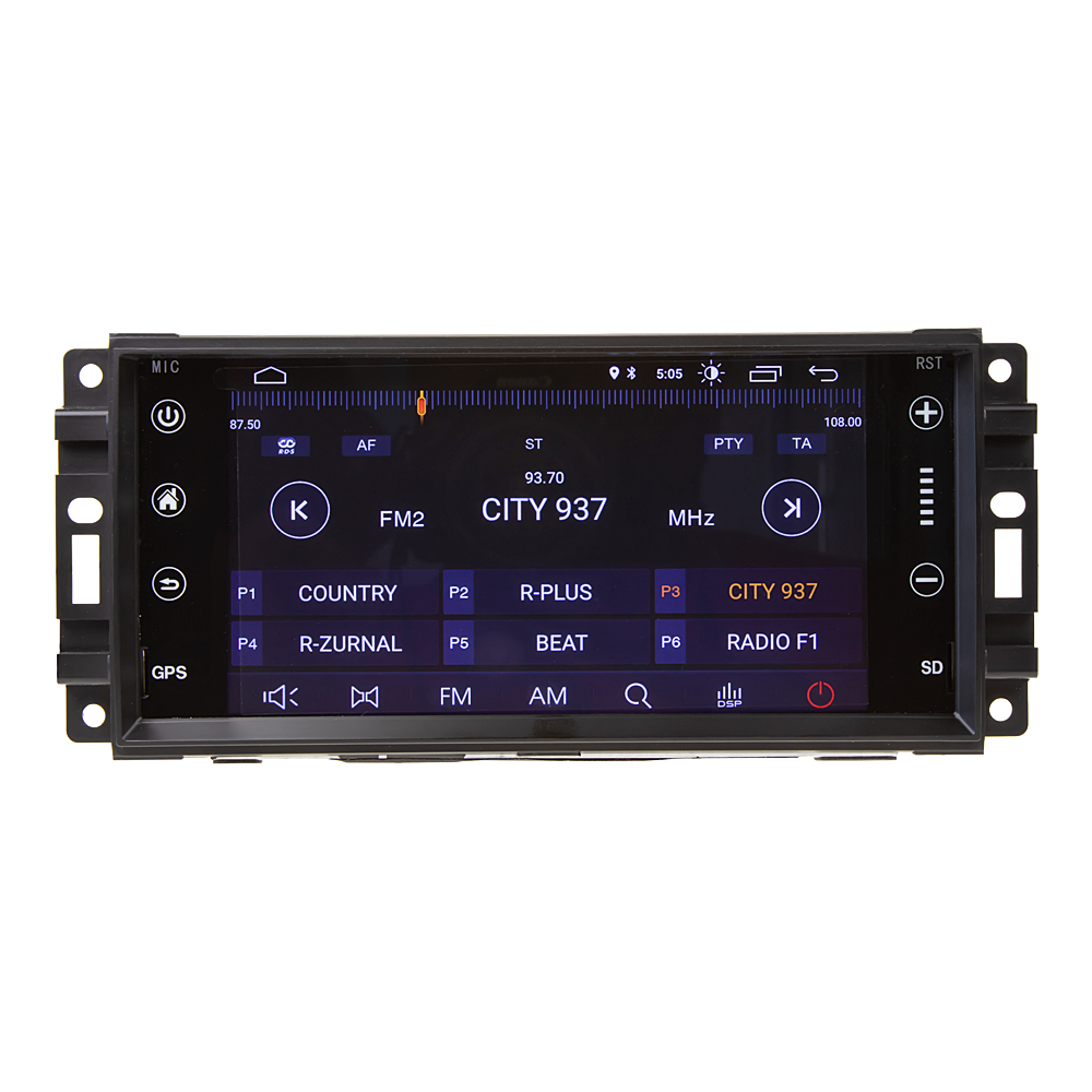 Autorádio pro Jeep 7" LCD, Android, WI-FI, GPS, Carplay, Mirror link, Bluetooth, 3 x USB
