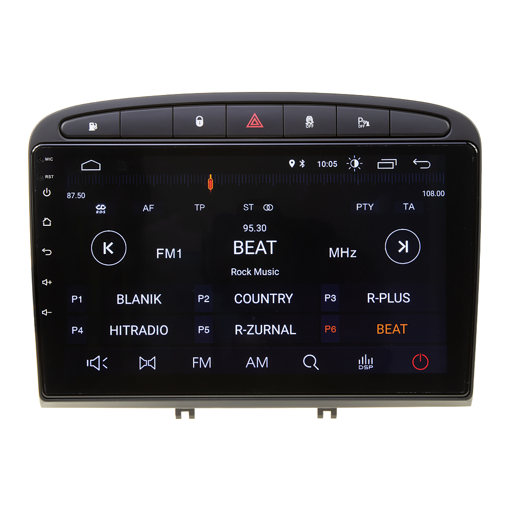 Autorádio pro Peugeot 308, 408 s 9" LCD, Android 11.0, WI-FI, GPS, Carplay, Bluetooth, 2x USB