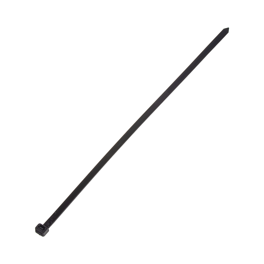 Vázací pásek černý 7,9 x 350 mm, 100 ks - 44007