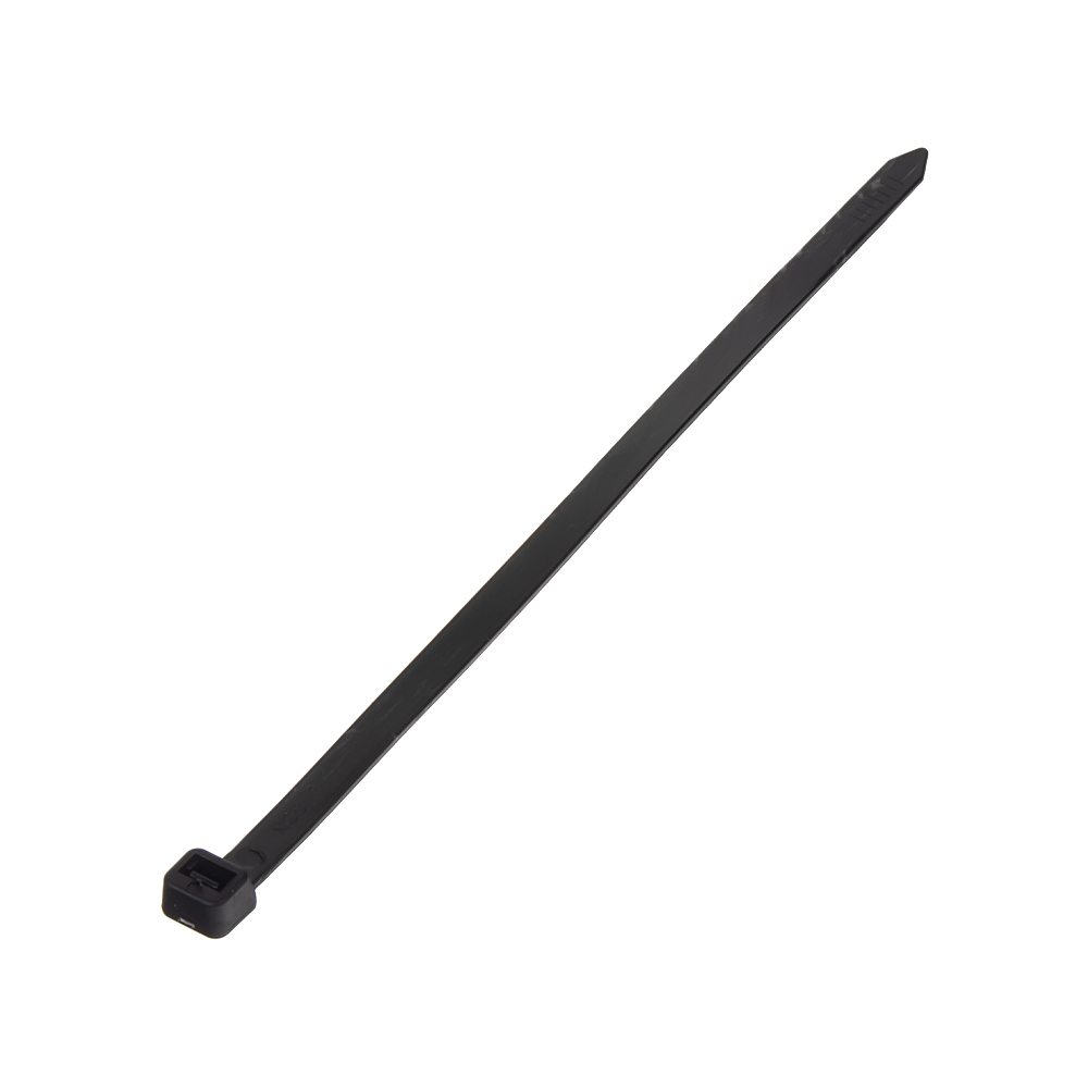 Vázací pásek černý 7 x 200 mm, 100 ks - 44009