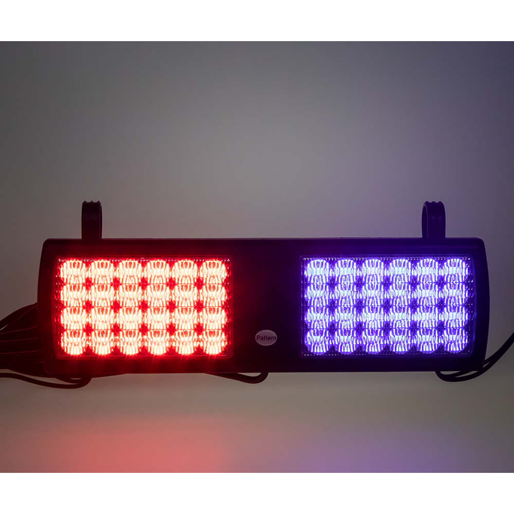 PREDATOR dual LED vnitřní, 48x1W, 12-24V, červeno-modrý - kf802blre