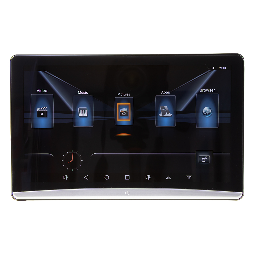 LCD monitor 10,6" OS Android/USB/SD/HDMI s držákem na opěrku