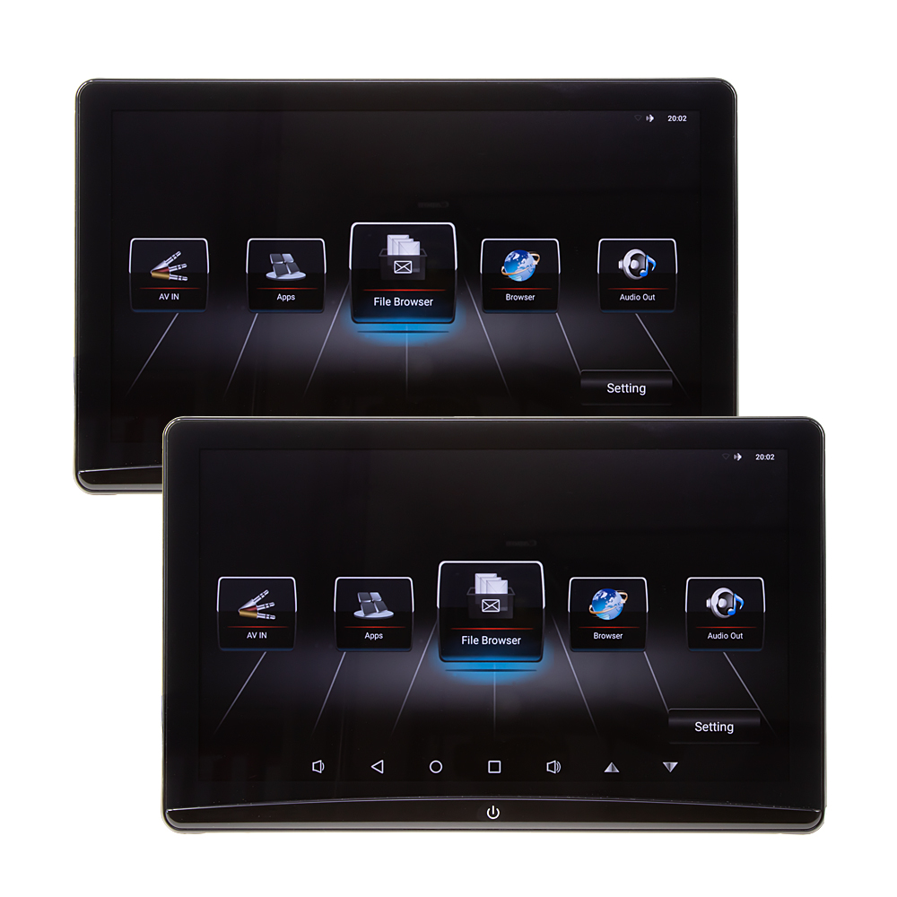 Set LCD monitorů 10,6" OS Android/USB/SD/HDMI s držákem pro Mercedes-Benz