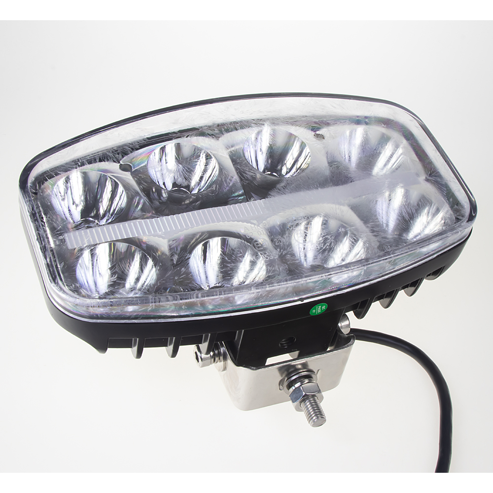 LED světlo s pozičním světlem oválné, 8x8W, 210x140mm, ECE R7/R10/R112