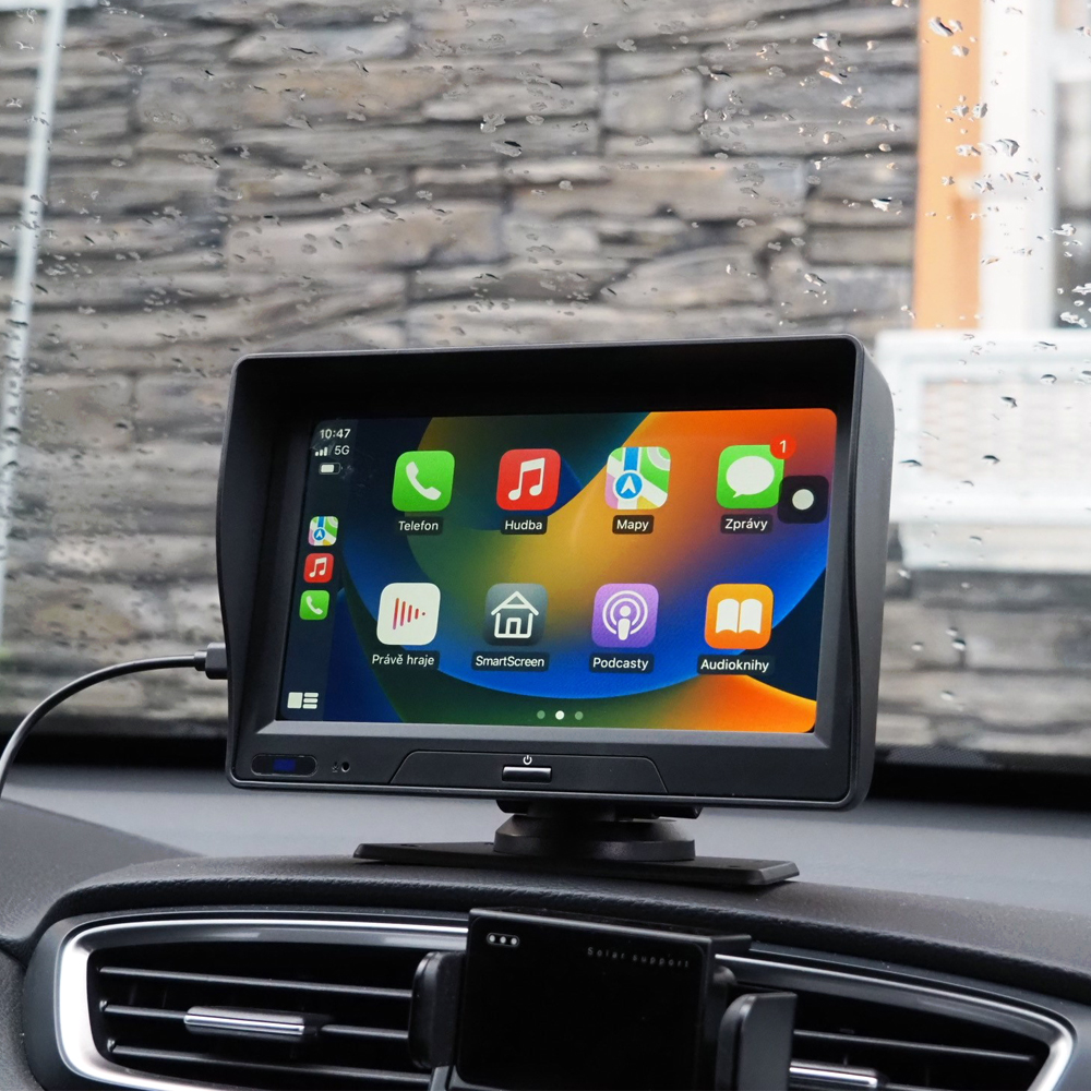 Monitor 7" s Apple CarPlay, Android auto, Bluetooth, DUAL DVR - ds-755caDVR