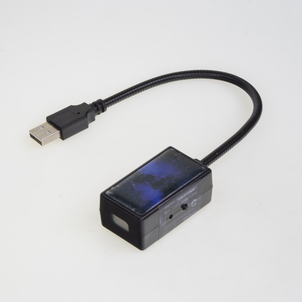 LED projekční ambientní světlo do USB, modré