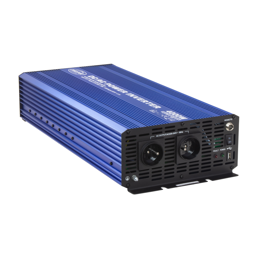 Sinusový měnič napětí z 24/230V + USB, 4000W