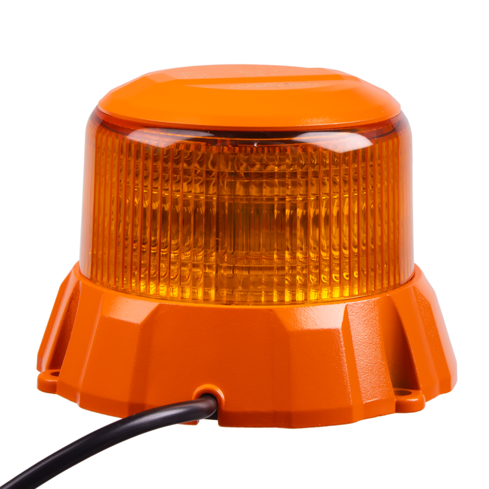 Robustní oranžový LED maják, oranž.hliník, 48W, ECE R65 - wl404