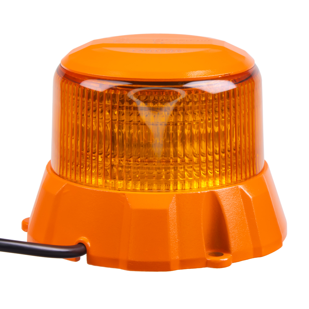 Robustní oranžový LED maják, oranž.hliník, 48W, ECE R65 - wl404fix
