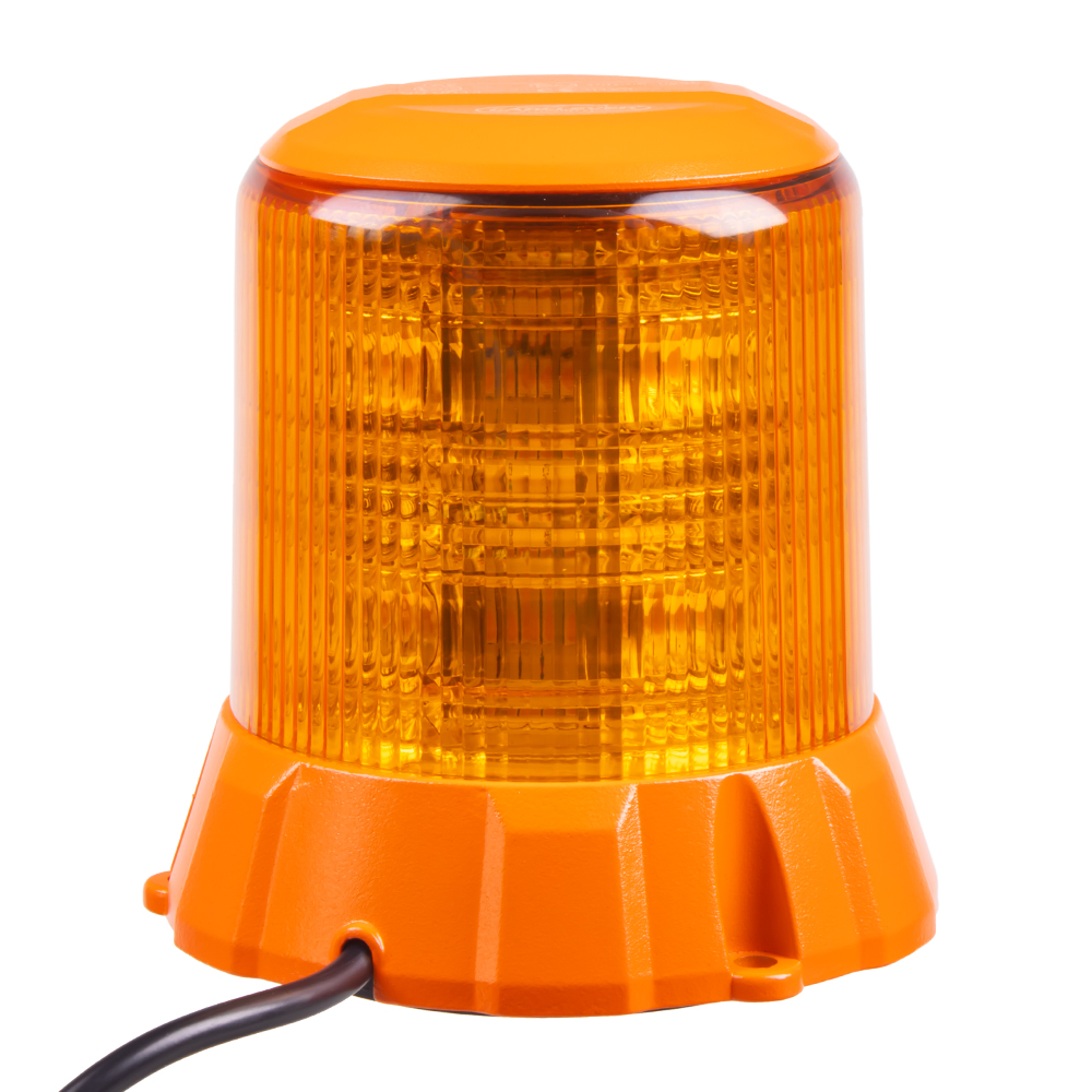 Robustní oranžový LED maják, oranž.hliník, 96W, ECE R65 - wl406