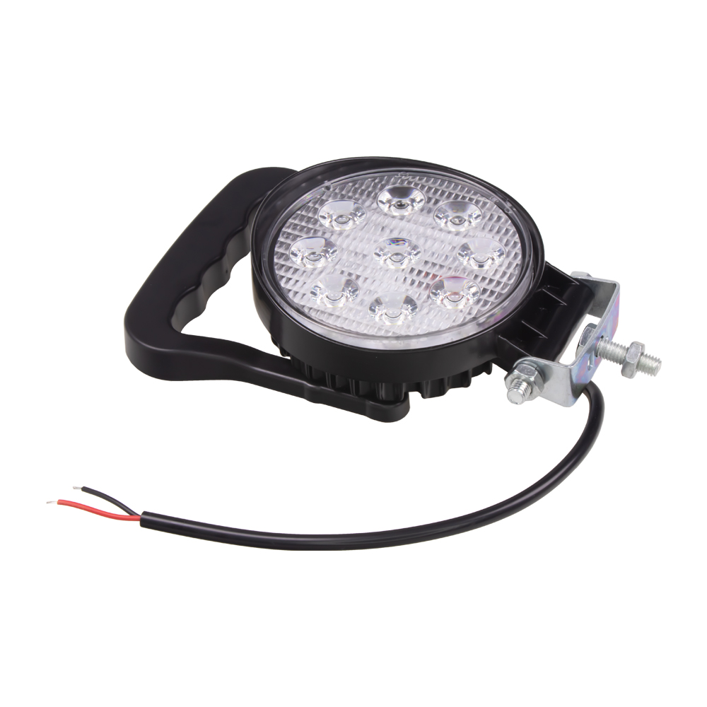 LED světlo kulaté, 9x3W, vypínač, ECE R10 - wl-844