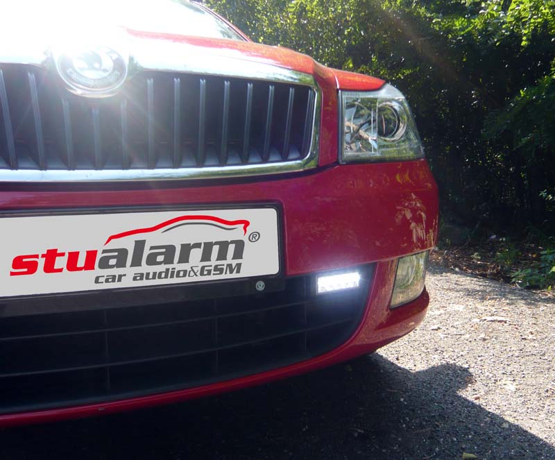 LED světla pro denní svícení Škoda Octavia 2009-2012, ECE