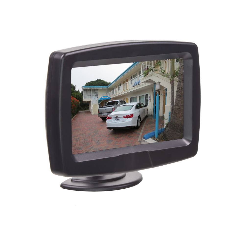 LCD monitor 4,3" černý na palubní desku / držák s přísavkou