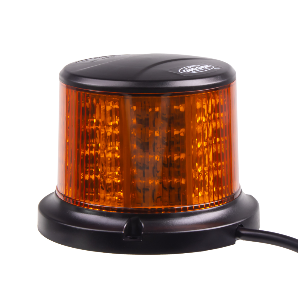 LED maják, 12-24V, 64x0,5W, oranžový, magnet, ECE R65 R10 - wl321m