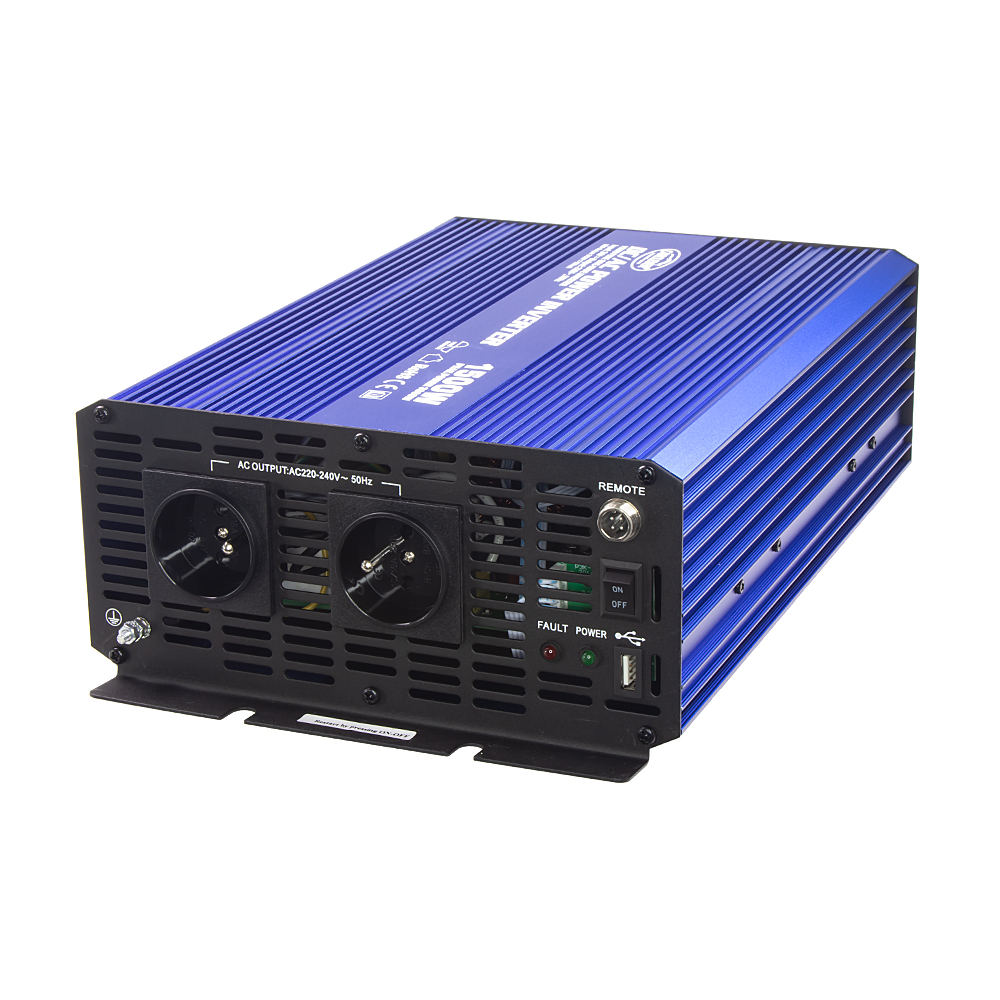 Sinusový měnič napětí z 24/230V + USB, 1500W - 35psw1524