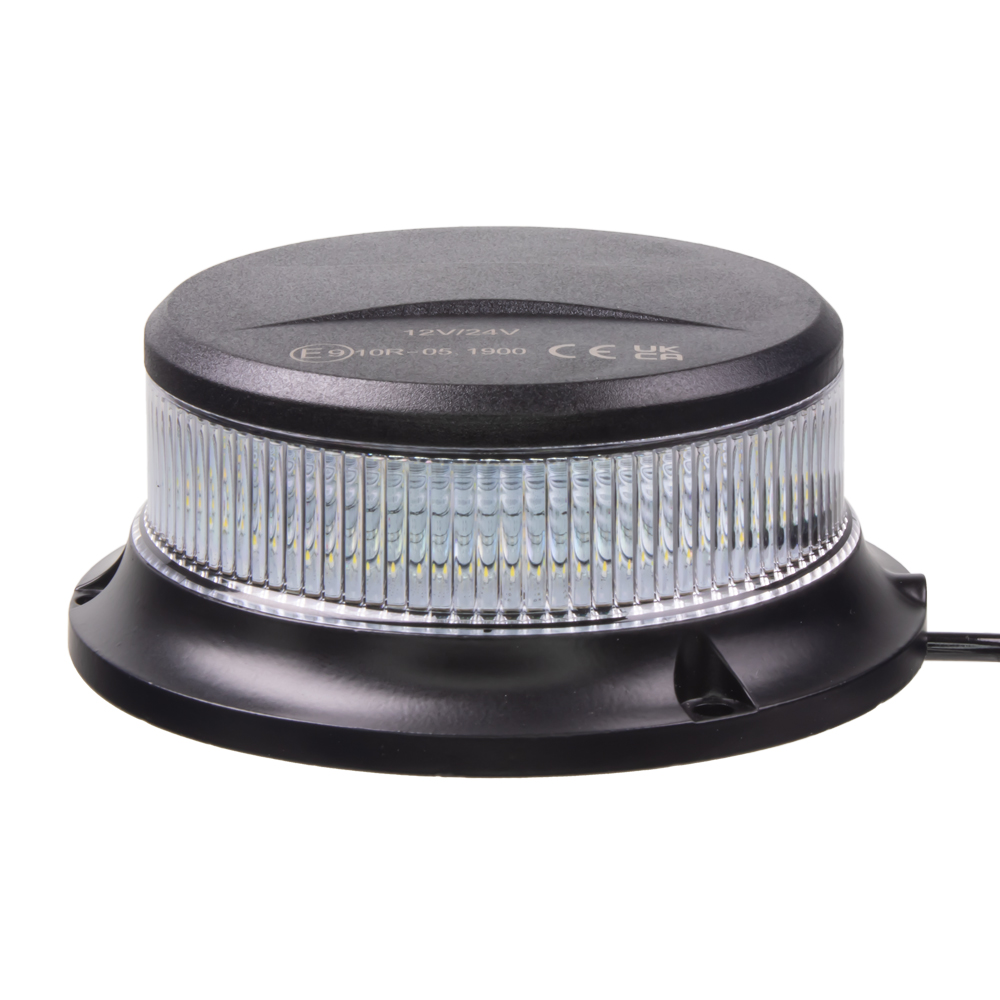 LED maják, 12-24V, 18x1W bílý, magnet, ECE R10 - wl310mwht