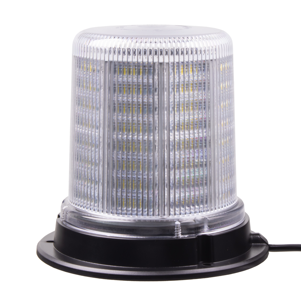 LED maják, 12-24V, 128x1,5W bílý, pevná montáž, ECE R10 - wl184fixwht