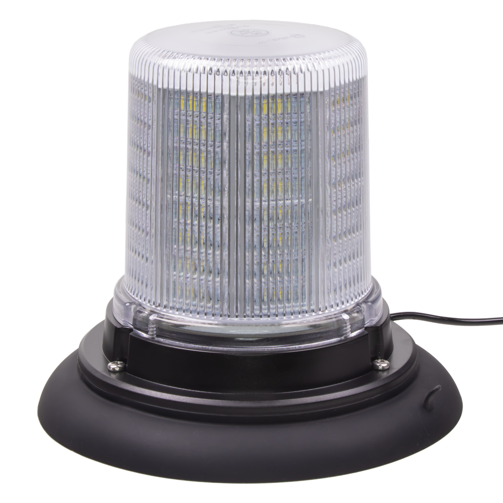 LED maják, 12-24V, 128x1,5W bílý, magnet, ECE R10 - wl184wht
