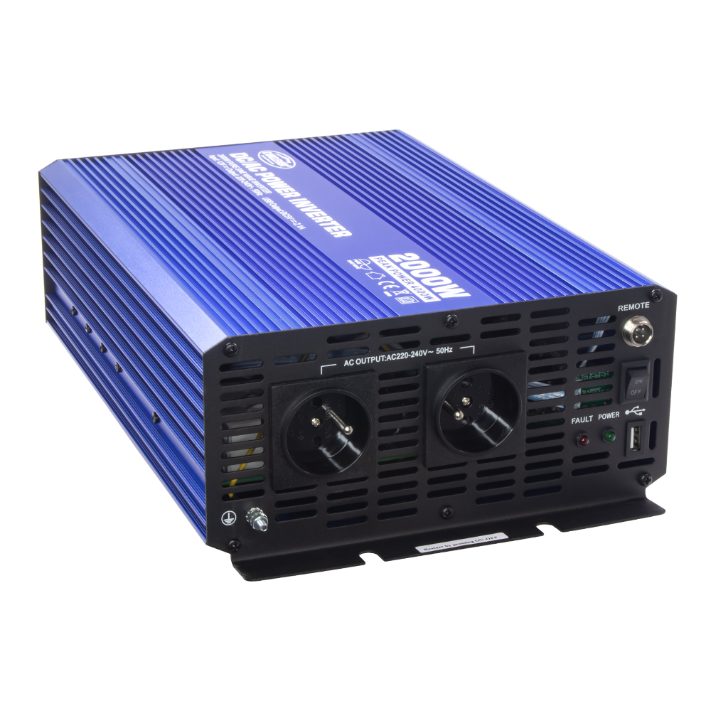 Sinusový měnič napětí z 12/230V + USB, 2000W - 35psw2012C