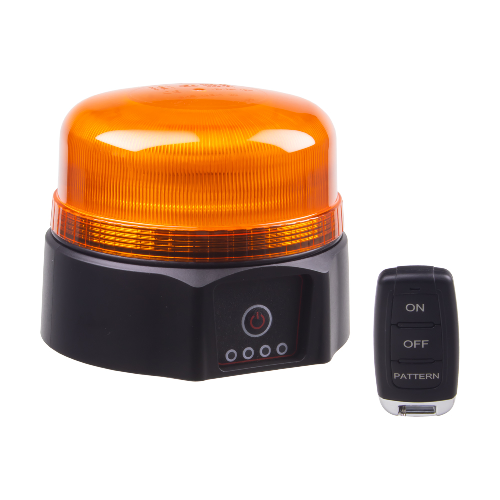 AKU LED maják, 36xLED oranžový, dálkové ovládání, magnet, ECE R65 - wlbat812RE