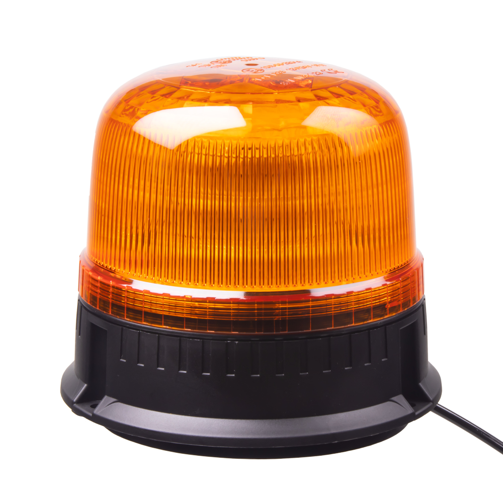 LED maják, 12-24V, 24xLED oranžový, magnet, ECE R65 - wl825