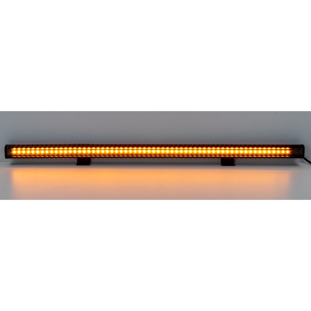 Gumové výstražné LED světlo vnější, oranžové, 12/24V, 540mm - kf016-54