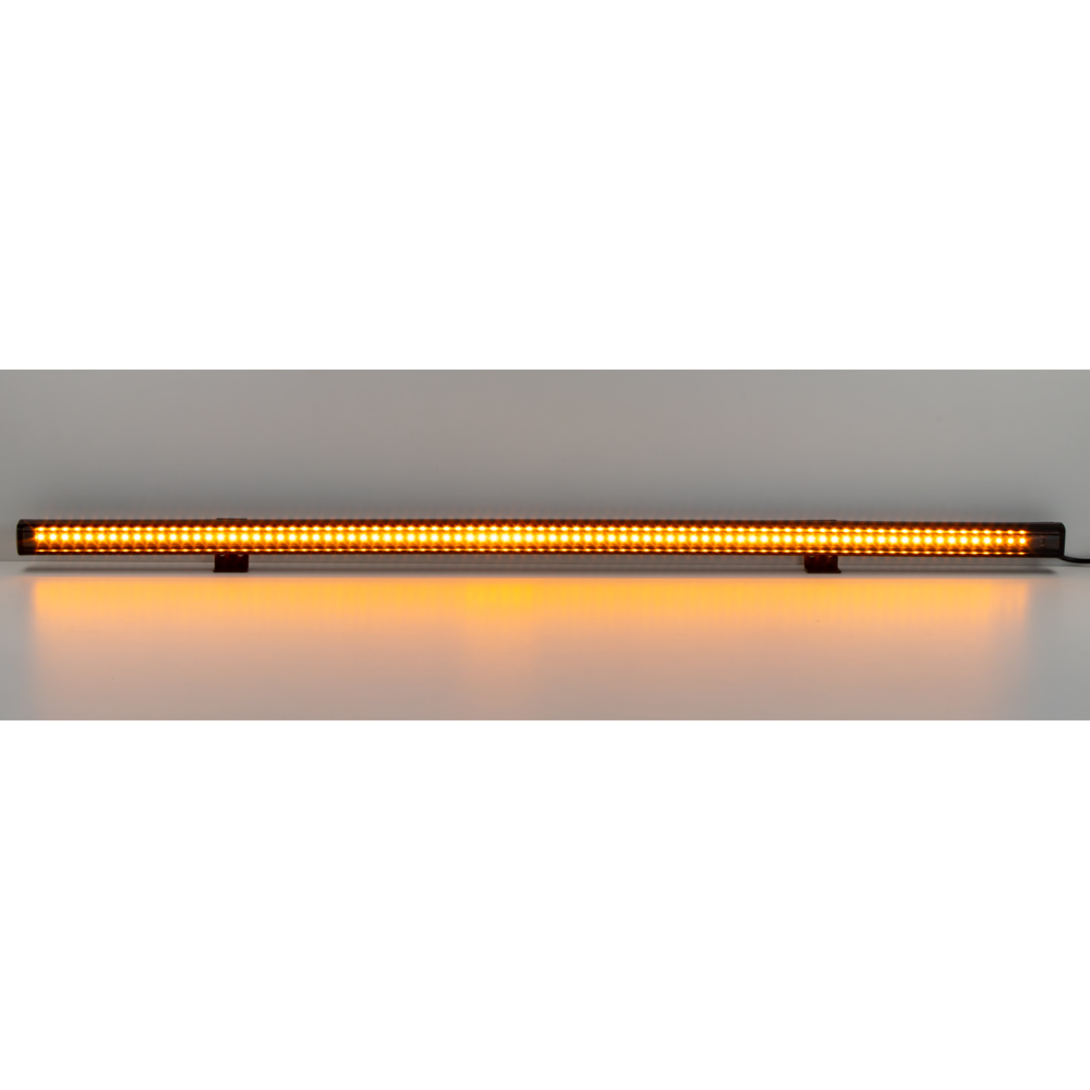 Gumové výstražné LED světlo vnější, oranžové, 12/24V, 740mm - kf016-74