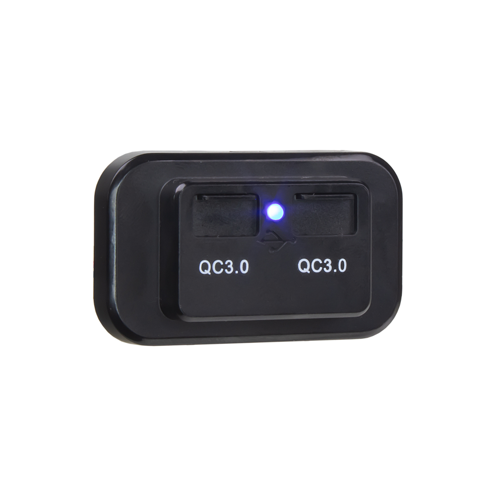 2x USB QC3.0 zásuvka 12/24V, montáž na povrch