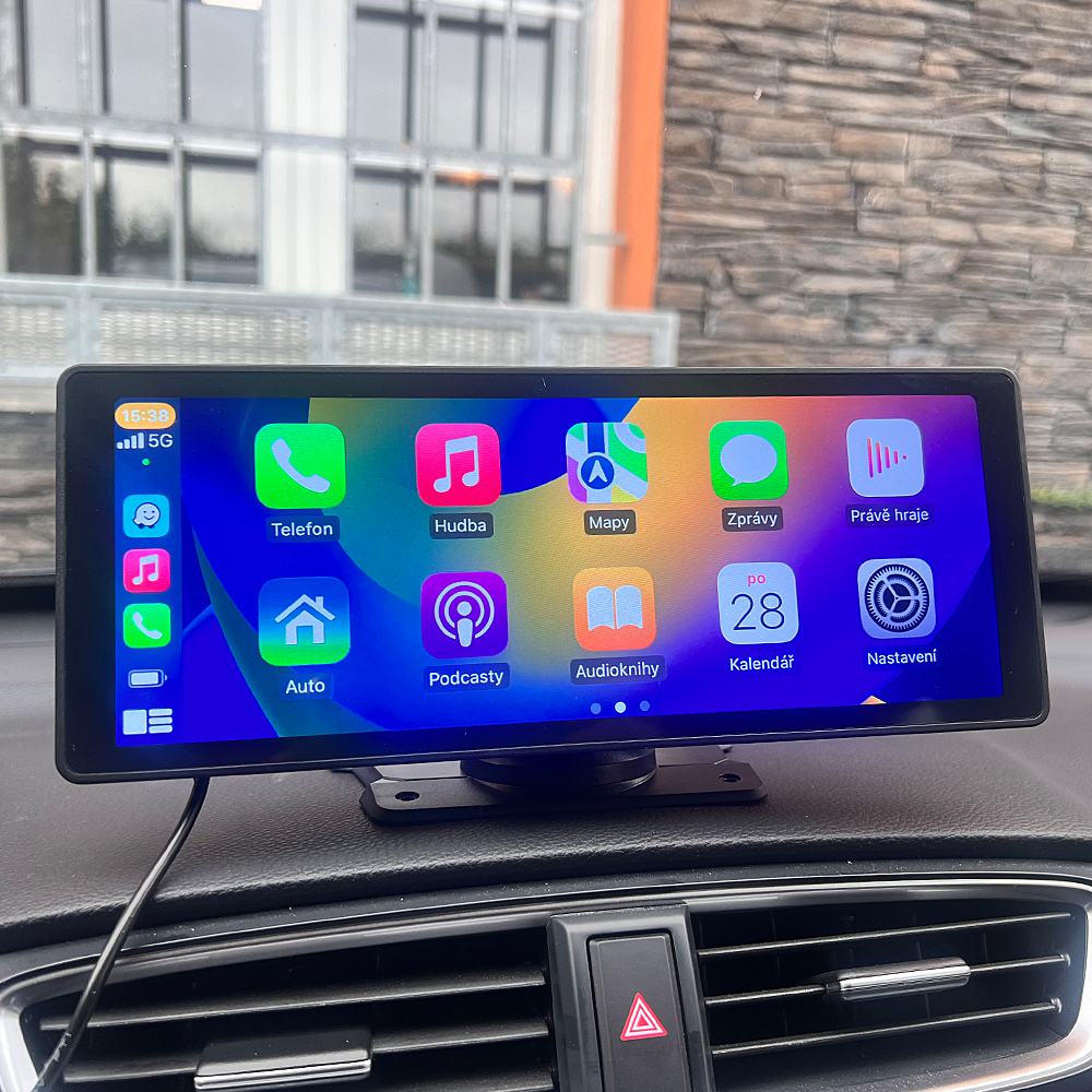 Monitor 10,26" s Apple CarPlay, Android auto, Bluetooth, USB/micro SD, kamerový vstup - ds-126ca