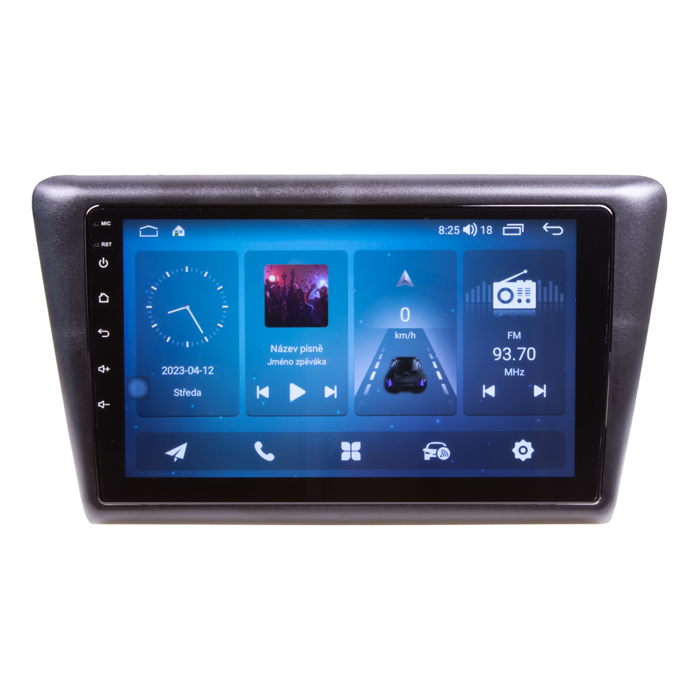 Autorádio pro Škoda Rapid 2012- s 9" LCD, Android, WI-FI, GPS, CarPlay, 4G, Bluetooth, 2x USB - 80881A4