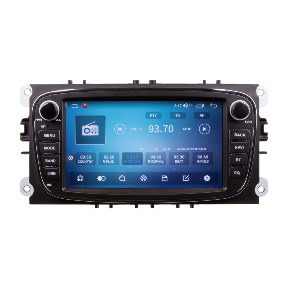 Autorádio pro Ford 2008-2012 s 7" LCD, Android, WI-FI, GPS, CarPlay, 4G, Bluetooth, 2x USB - 80888A4