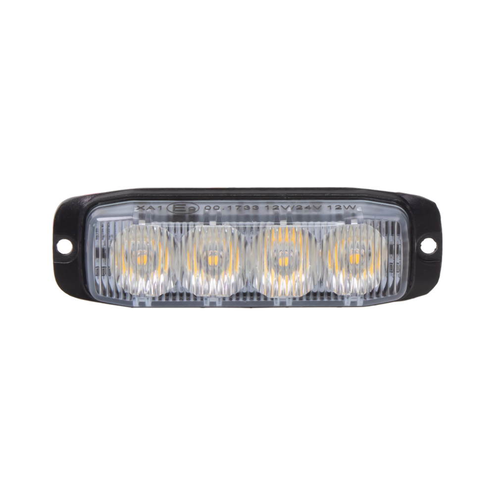 PROFI SLIM výstražné LED světlo vnější, oranžové, 12-24V, ECE R65 - CH-03