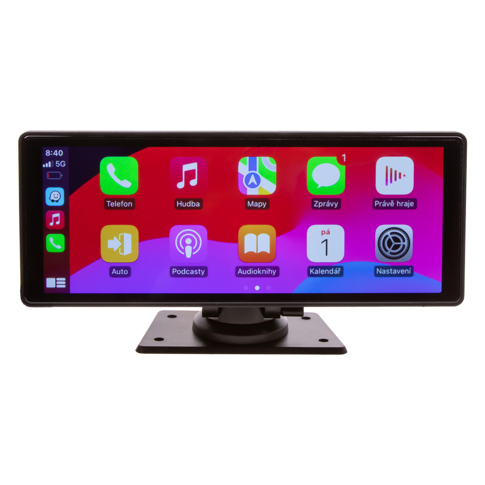 Monitor 10,26" s Apple CarPlay, Android auto, Bluetooth, USB/micro SD, DVR + kamerový vstup - ds-127caDVR