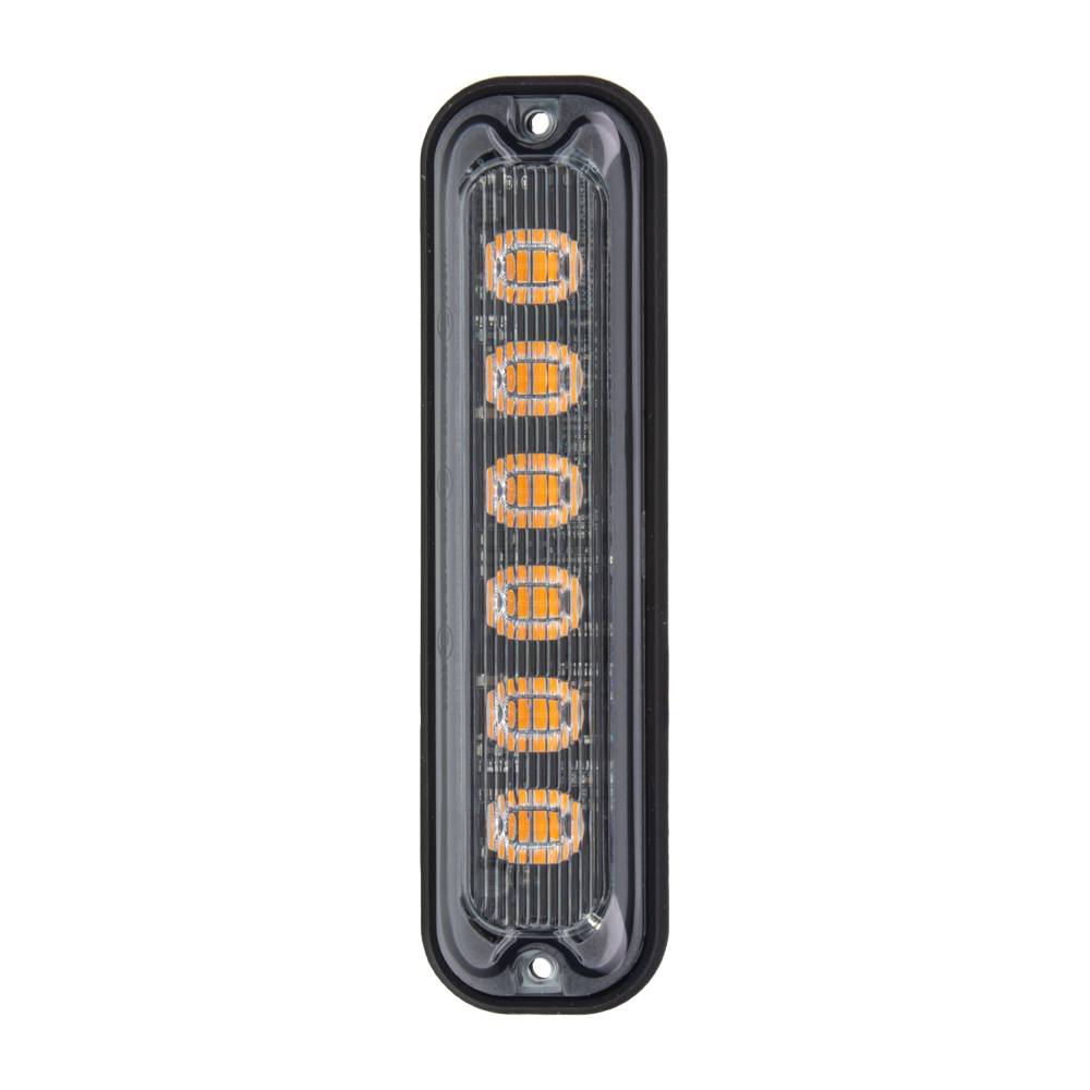 PREDATOR 12x1W LED vertikální, 12-24V, oranžový, ECE R65 - br006AV