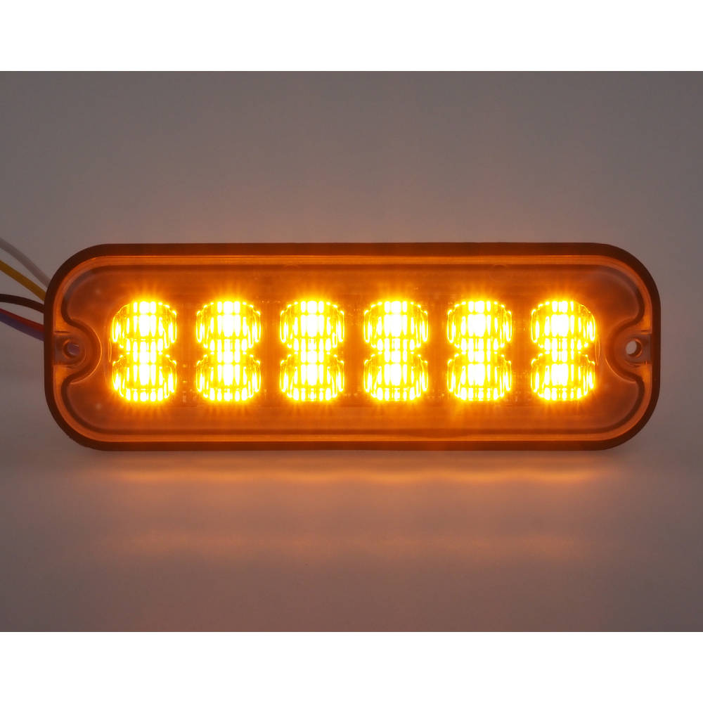 PREDATOR 12x4W LED, 12-24V, oranžový, ECE R65 - br012A