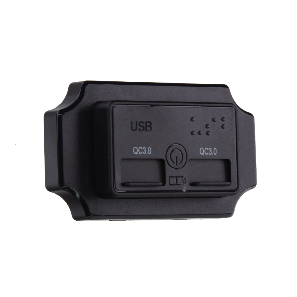 2x USB QC3.0 zásuvka 12/24V, montáž na povrch, vypínač - 34677.2