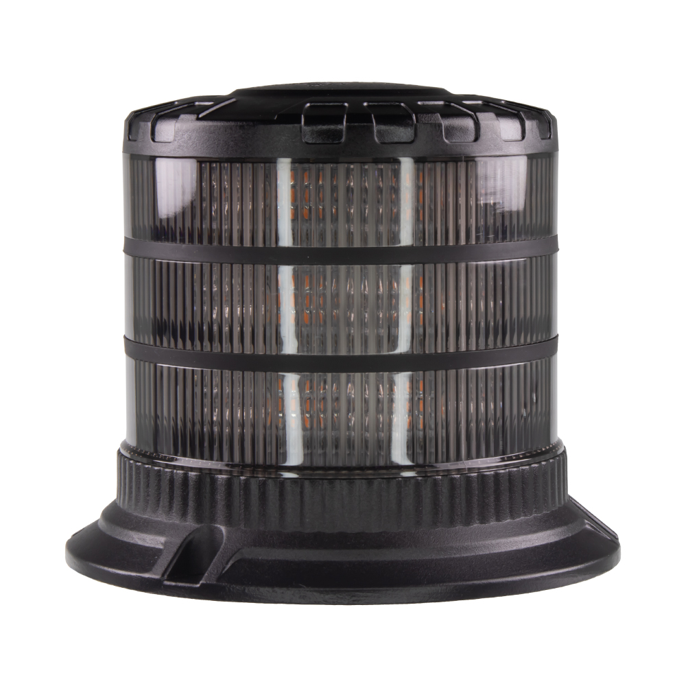 LED maják, 12-24V, 24xLED oranžový, pevná montáž, smoke, ECE R65 - wl828SMfix