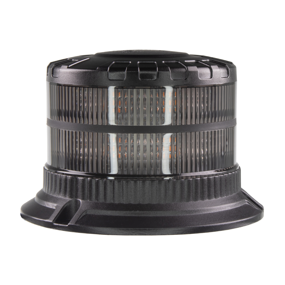 LED maják, 12-24V, 16xLED oranžový, pevná montáž, smoke, ECE R65 - wl829SMfix