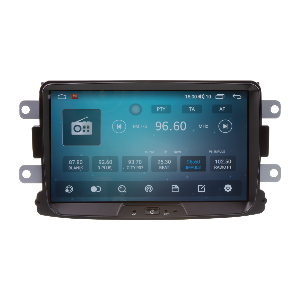 Autorádio pro Dacia, Renault, Opel s 8" LCD, Android, WI-FI, GPS, CarPlay, 4G, Bluetooth, 2x USB - 80895A4