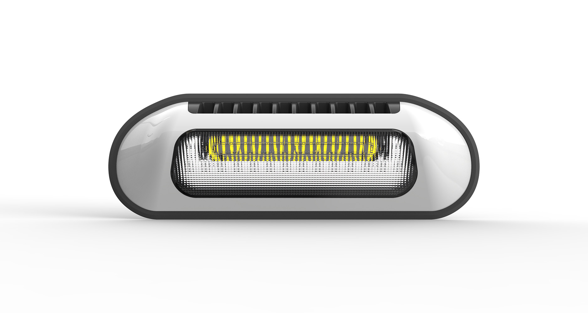 LED světlo nástěnné s výstražným světlem, bílé, 48W, ECE R65 - wl-B035W