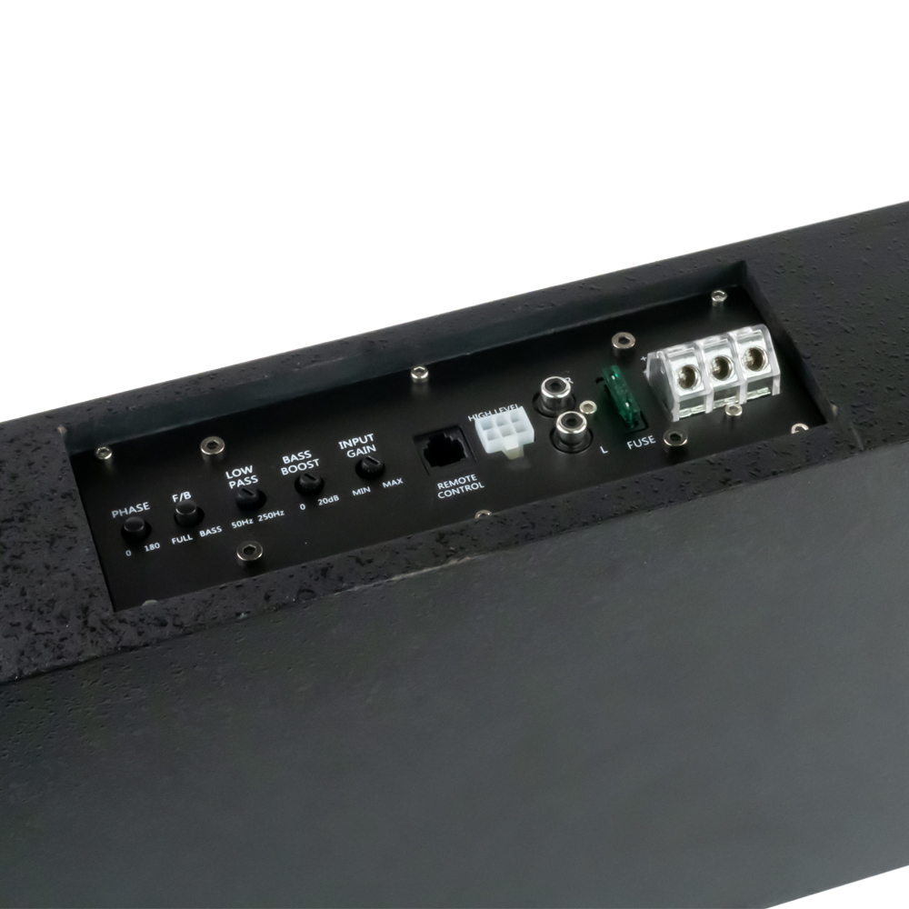 KUERL aktivní dvojitý slim subwooferový box 6x9