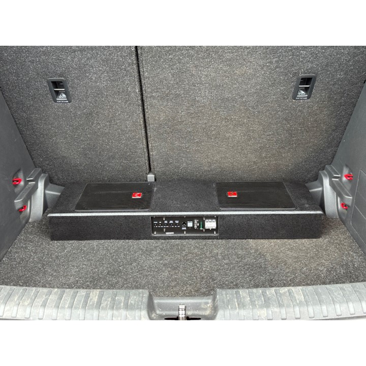 KUERL aktivní dvojitý slim subwooferový box 6x9