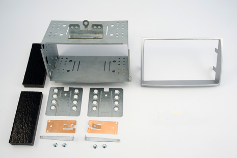 HYUNDAI i20 (03/2009-2012) - 2DIN redukce (rámeček) pro montáž autorádia, stříbrný - 10842ram