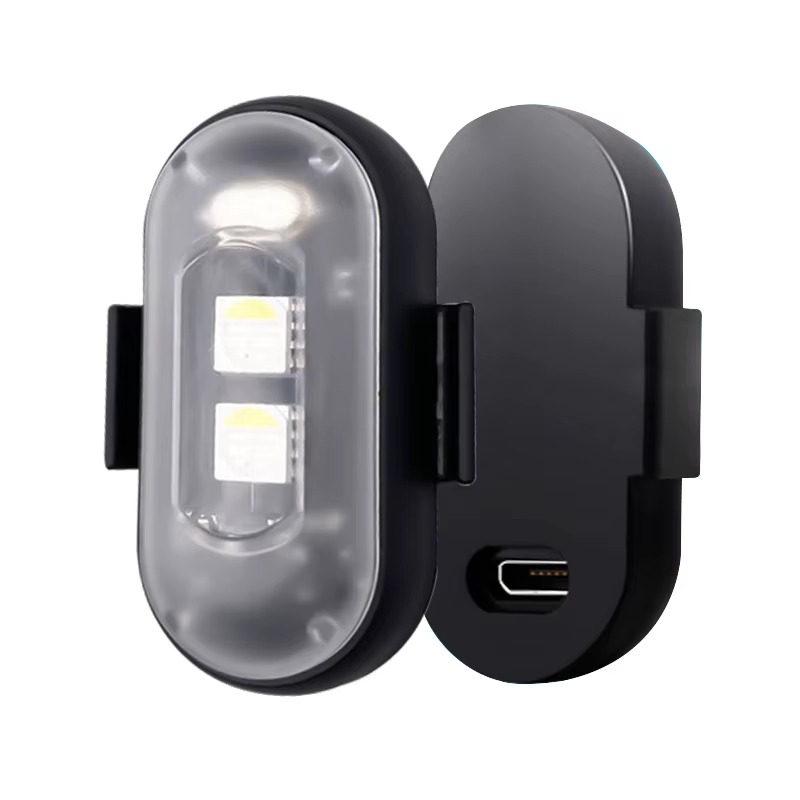 2x AKU LED výstražné světlo na motocykl - wl-m02b