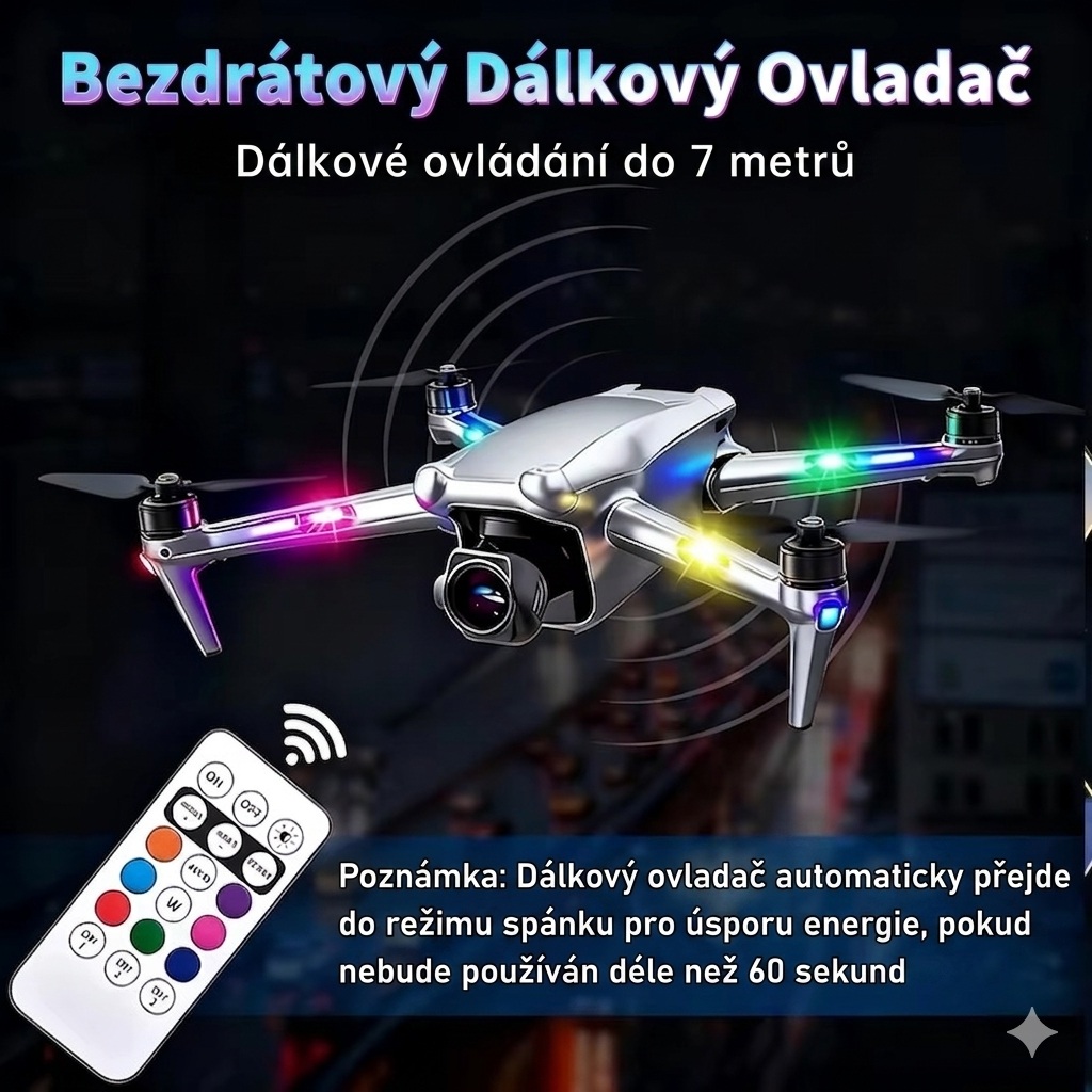 2x AKU LED výstražné světlo na motocykl - wl-m02b