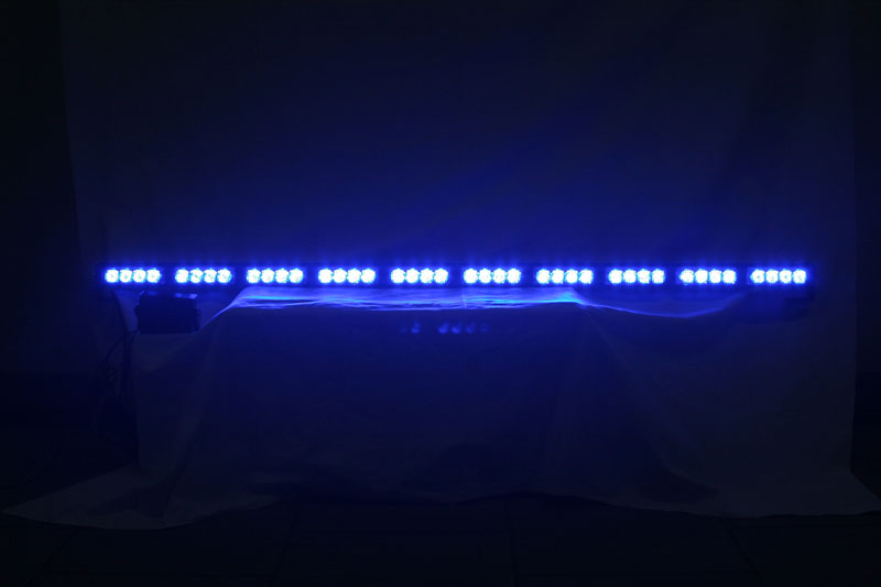 LED alej voděodolná (IP66) 12-24V, 40x LED 1W, modrá 1200mm